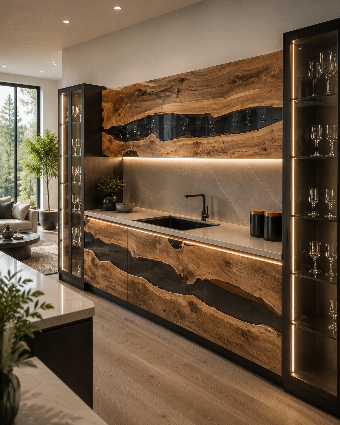 Bespoke wooden wardrobe and storage design in Gomti Nagar Lucknow